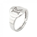 Женское серебряное кольцо с куб. циркониями, 1729813
