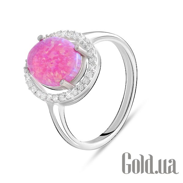 

Женские кольца Fresh Jewelry, Женское серебряное кольцо с куб. циркониями и опалом, 18