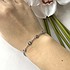 Женский серебряный браслет с топазами - фото 2