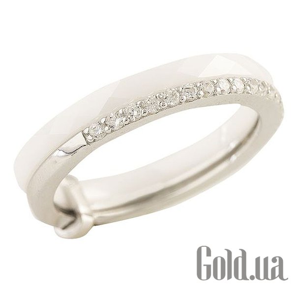 

Обручальное кольцо Fresh Jewelry, Серебряное обручальное кольцо с керамикой и куб. циркониями, 18.5