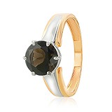 Женское золотое кольцо с раухтопазом, 1509910
