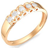 Женское золотое кольцо с бриллиантами, 1555734