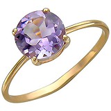 Женское золотое кольцо с аметистом, 1611798