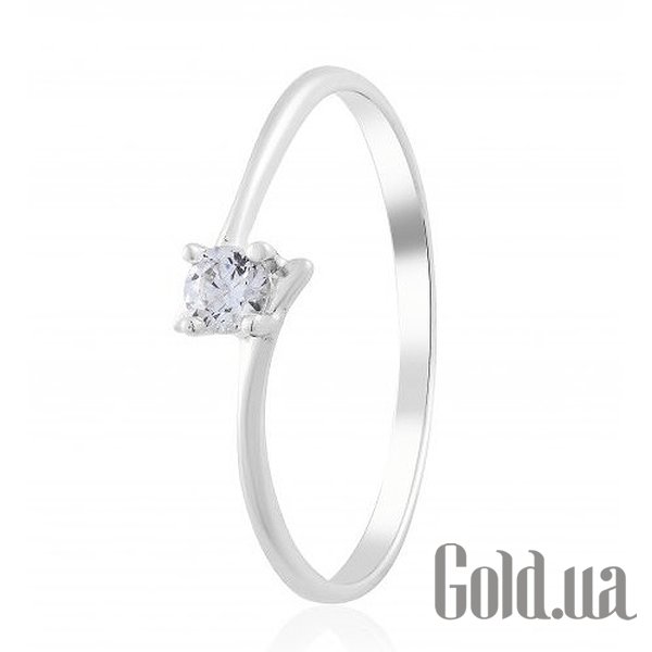 

Кольцо Украина, Золотое кольцо с камнем Swarovski, 17.5