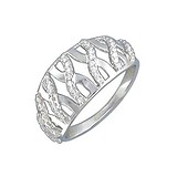 Женское серебряное кольцо с куб. циркониями, 1622550