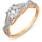 Karatov Золотое кольцо с бриллиантами, 1689110