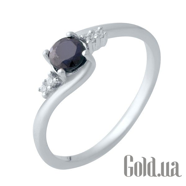 

Женские кольца Fresh Jewelry, Женское серебряное кольцо с сапфиром и куб. циркониями, 18
