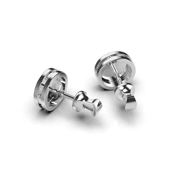 Золотые серьги с бриллиантами lun334461122b – изображение 2
