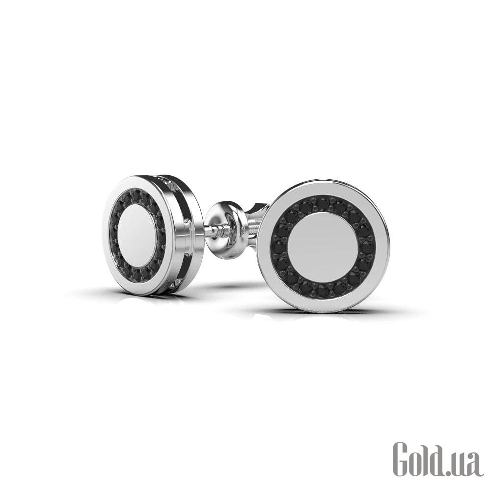 Золотые серьги с бриллиантами lun334461122b – изображение 3