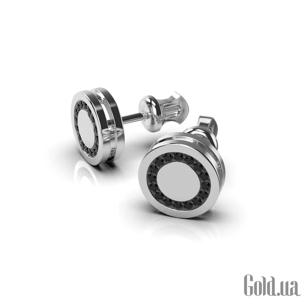 Золотые серьги с бриллиантами lun334461122b – изображение 4