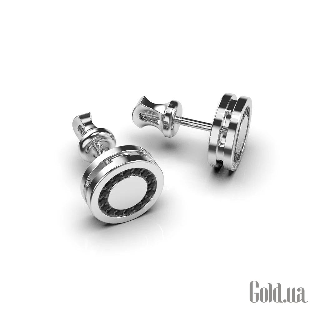 Золотые серьги с бриллиантами lun334461122b – изображение 6
