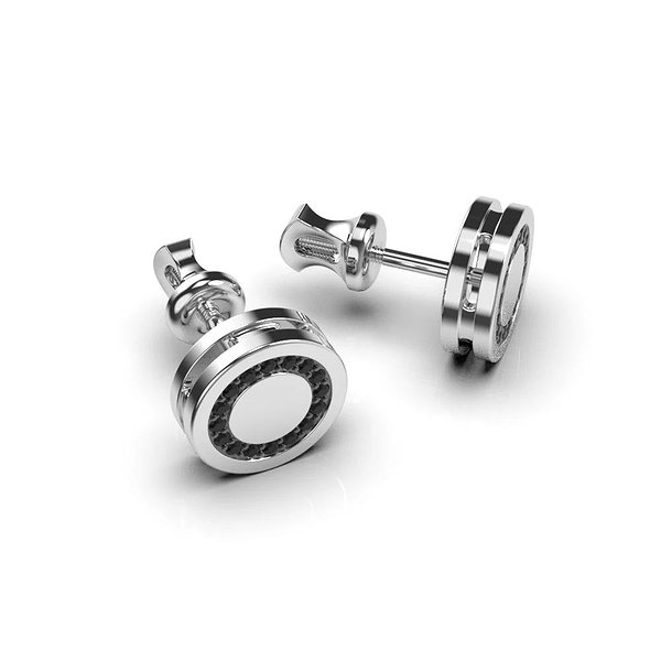 Золотые серьги с бриллиантами lun334461122b – изображение 6