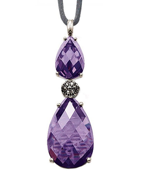 Thomas Sabo Серебряный кулон на шнурке с куб. циркониями KE986-108-13