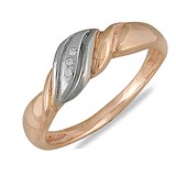 Женское золотое кольцо, 042262