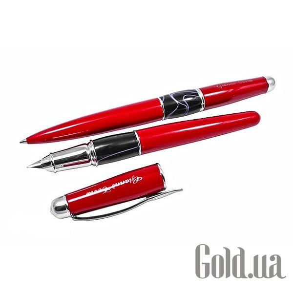 Купити Gianni Galliano Кулькова і пір'яна ручки Red with black HH9030 / BF (red) (HH9030/B-F(red))