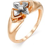 Женское золотое кольцо с бриллиантом, 1604119