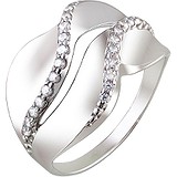 SOKOLOV Женское серебряное кольцо с куб. циркониями, 1612823