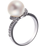 Женское золотое кольцо с бриллиантами и жемчугом, 1625367