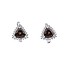 Срібні сережки з куб. цирконіями і раухтопазом - фото 1