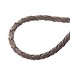 Кожаный шнурок с серебряным замком в позолоте - фото 2