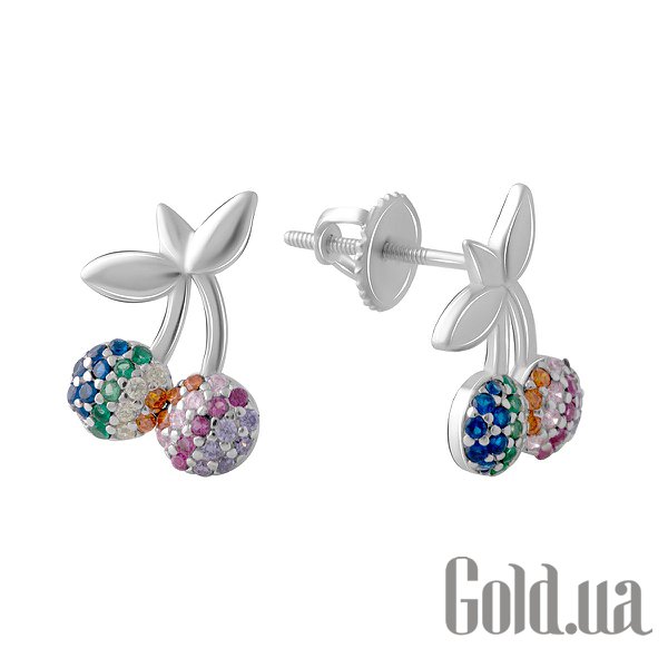 

Серьги-гвоздики Fresh Jewelry, Серебряные серьги с куб. циркониями