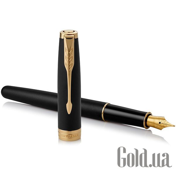 Ручка Parker Набір перова ручка з блокнотом Ingenuity 17 Matte Black Lacquer GT FP F 84 811b24