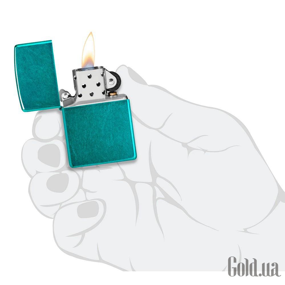 Zippo Зажигалка Classic Candy Teal 24004 24004 – изображение 4