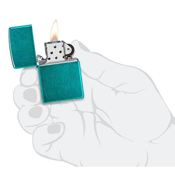 Zippo Зажигалка Classic Candy Teal 24004 24004 – изображение 4