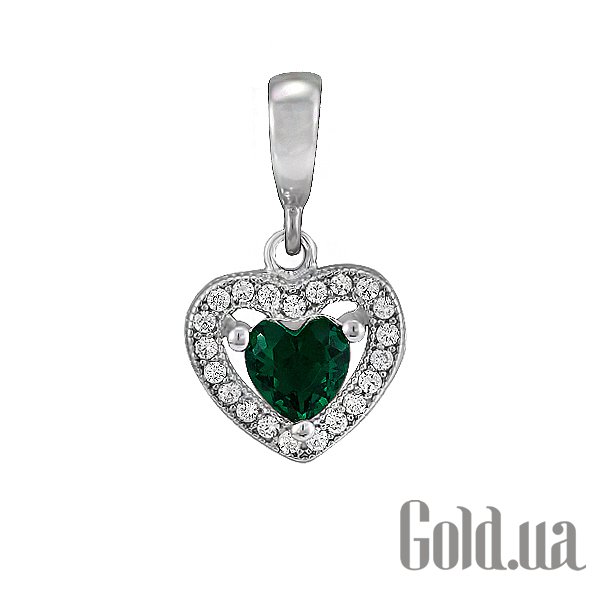 

Кулоны-сердечки Fashion Silver, Серебряный кулон с куб.циркониями