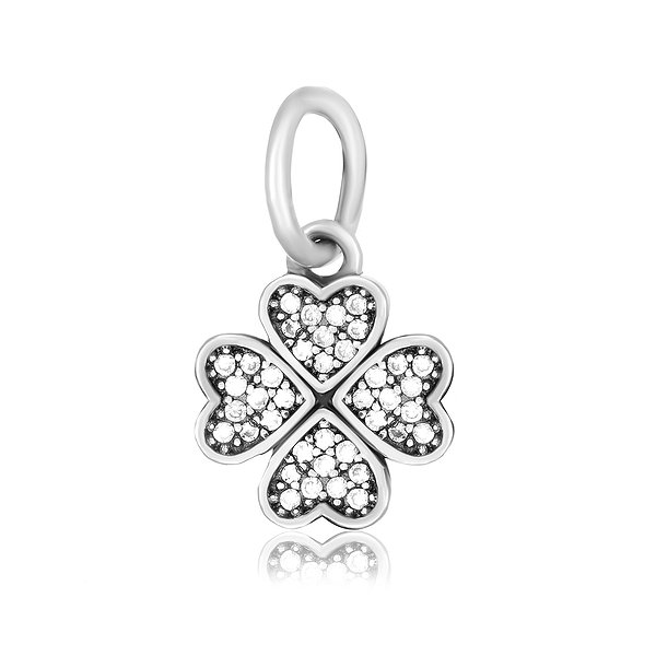 Срібний кулон з куб. цирконіями