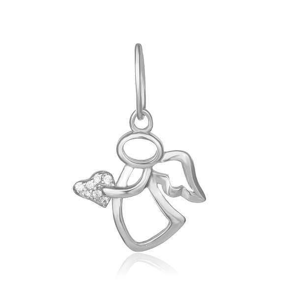 Срібний кулон з куб. цирконіями