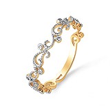 Женское золотое кольцо с куб.циркониями, 1512472