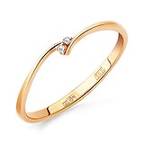 Женское золотое кольцо с бриллиантами, 1512984