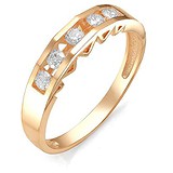 Золотое обручальное кольцо с бриллиантами, 1555736