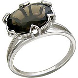 Женское серебряное кольцо с раухтопазом, 1612568