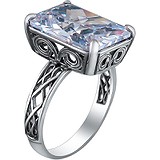 Женское серебряное кольцо с куб. цирконием, 1614616