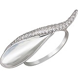 Женское серебряное кольцо с куб. циркониями, 1615384