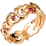 Женское золотое кольцо с рубинами, 1676056