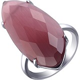 Женское серебряное кольцо с ювелирным стеклом, 1676568