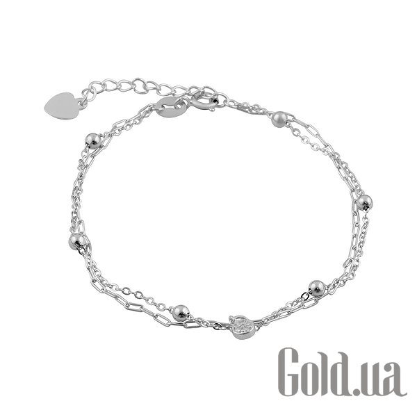 

Женские браслеты Fresh Jewelry, Женский серебряный браслет с куб. циркониями, 17