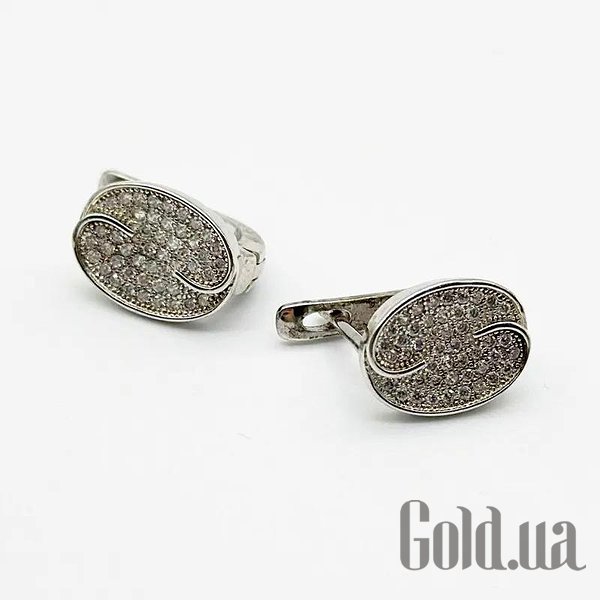

Серьги Silvex925, Серебряные серьги с куб. циркониями