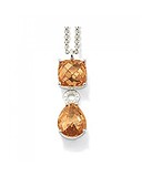 Thomas Sabo Серебряный кулон с цепочкой с куб.циркониями, 1798424