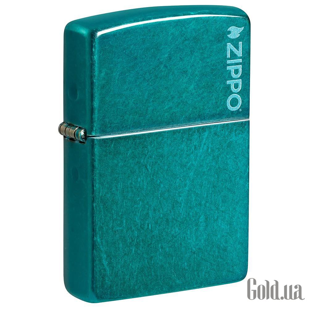 Zippo Зажигалка Classic Candy Teal Zippo logo 24004 ZL 24004 ZL
