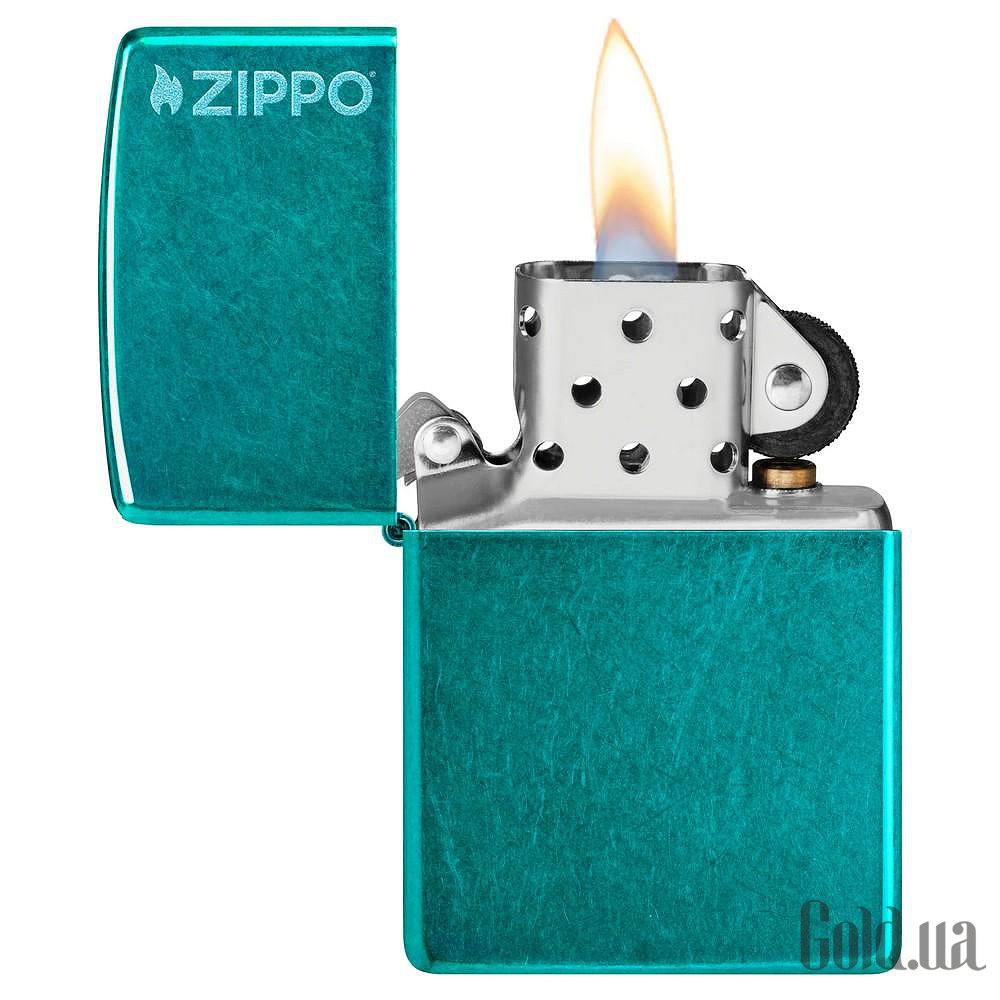 Zippo Зажигалка Classic Candy Teal Zippo logo 24004 ZL 24004 ZL – изображение 2
