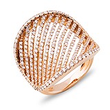 Женское золотое кольцо с бриллиантами, 000024