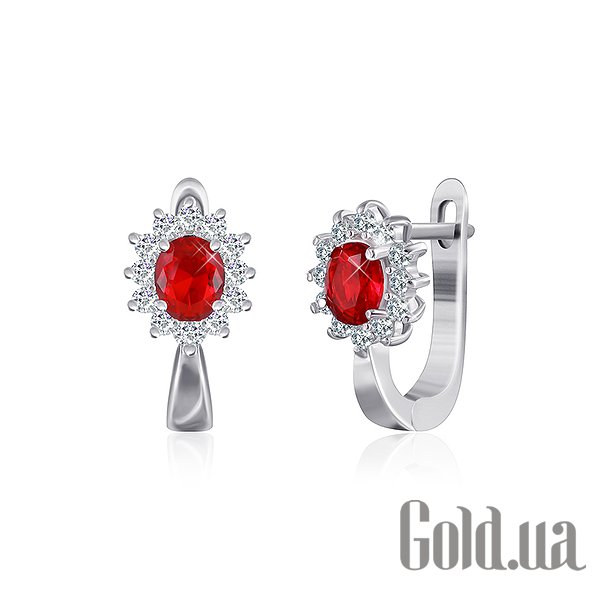 

Серьги Silvex925, Серебряные серьги с куб. циркониями