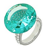 Женское серебряное кольцо с куб. циркониями, 1546265