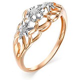 Женское золотое кольцо с бриллиантами, 1603097