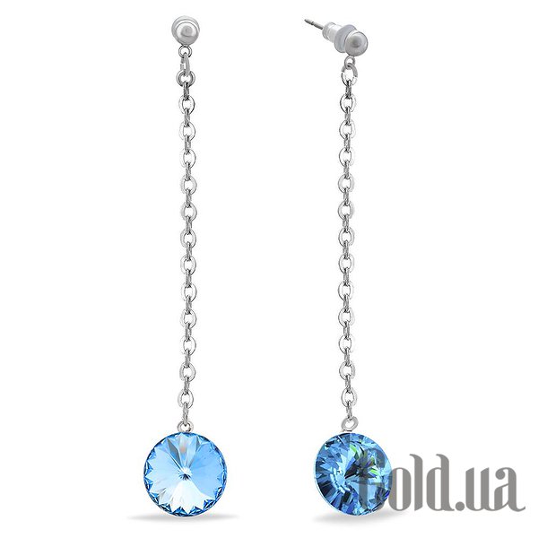 

Серьги с подвесками Kobi, Стальной, Серьги с кристаллами Swarovski
