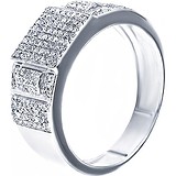 Женское серебряное кольцо с бриллиантами, 1646105